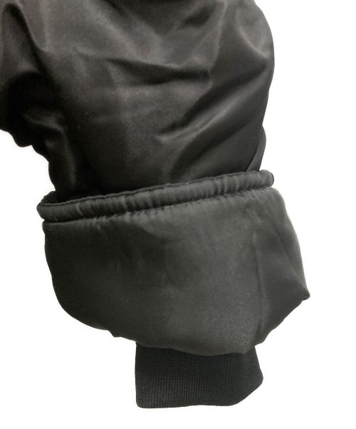 MM6 Maison Margiela（エムエムシックスメゾンマルジェラ）MM6 Maison Margiela (エムエムシックス メゾンマルジェラ) NYLON BOMBER JACKET ブラック サイズ:46の古着・服飾アイテム