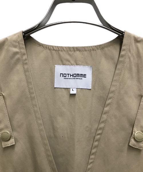 NOTHOMME（ノットオム）NOTHOMME (ノットオム) フィッシングベスト ベージュ サイズ:Lの古着・服飾アイテム