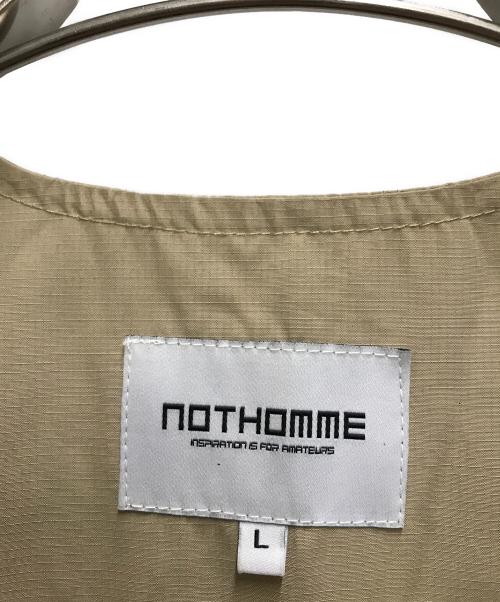 NOTHOMME（ノットオム）NOTHOMME (ノットオム) フィッシングベスト ベージュ サイズ:Lの古着・服飾アイテム