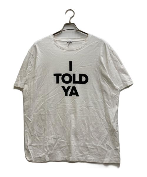 LOEWE（ロエベ）LOEWE (ロエベ) Relaxed fit T-shirt in cotton ホワイト サイズ:Ⅼの古着・服飾アイテム