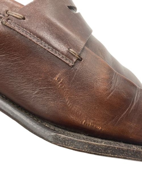 F.LLI Giacometti（フラテッリ ジャコメッティ）F.LLI Giacometti (フラテッリ ジャコメッティ) コインローファー ブラウン サイズ:40 1/2の古着・服飾アイテム