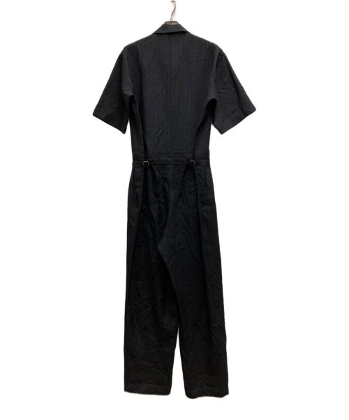 AURALEE（オーラリー）AURALEE (オーラリー) WOOL CUPRA LINEN CLOTH JUMPSUIT ブラック サイズ:4の古着・服飾アイテム
