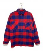 whiteland Blackburnホワイトランドブラックバーン）の古着「チェックカバーオール」｜レッド×ブルー