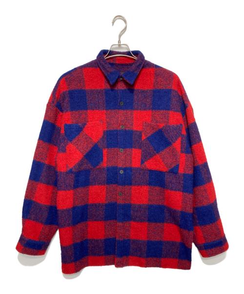 whiteland Blackburn（ホワイトランドブラックバーン）whiteland Blackburn (ホワイトランドブラックバーン) チェックカバーオール レッド×ブルー サイズ:Fの古着・服飾アイテム