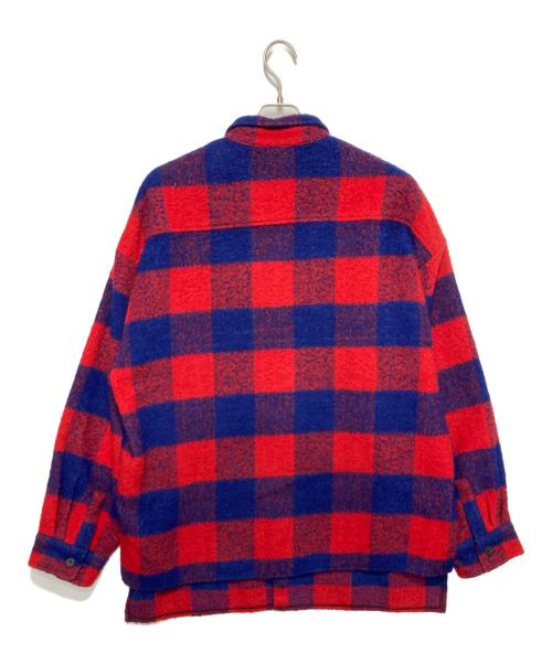 whiteland Blackburn（ホワイトランドブラックバーン）whiteland Blackburn (ホワイトランドブラックバーン) チェックカバーオール レッド×ブルー サイズ:Fの古着・服飾アイテム