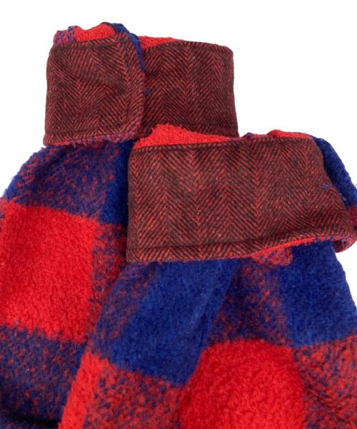 whiteland Blackburn（ホワイトランドブラックバーン）whiteland Blackburn (ホワイトランドブラックバーン) チェックカバーオール レッド×ブルー サイズ:Fの古着・服飾アイテム