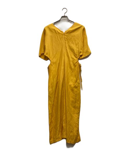 SAYAKA DAVIS（サヤカ デイヴィス）SAYAKA DAVIS (サヤカ デイヴィス) シルクリネンワンピース イエロー サイズ:0　の古着・服飾アイテム