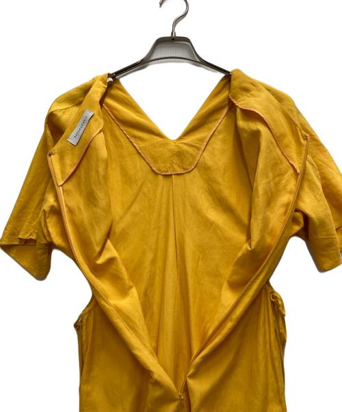 SAYAKA DAVIS（サヤカ デイヴィス）SAYAKA DAVIS (サヤカ デイヴィス) シルクリネンワンピース イエロー サイズ:0　の古着・服飾アイテム