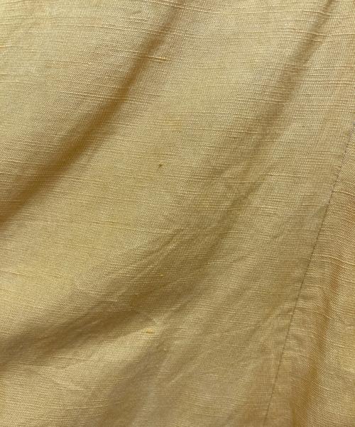 SAYAKA DAVIS（サヤカ デイヴィス）SAYAKA DAVIS (サヤカ デイヴィス) シルクリネンワンピース イエロー サイズ:0　の古着・服飾アイテム