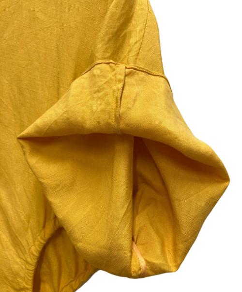 SAYAKA DAVIS（サヤカ デイヴィス）SAYAKA DAVIS (サヤカ デイヴィス) シルクリネンワンピース イエロー サイズ:0　の古着・服飾アイテム