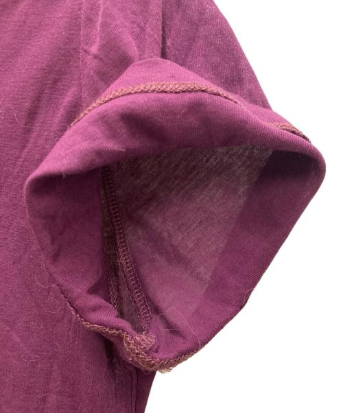 MIU MIU（ミュウミュウ）MIU MIU (ミュウミュウ) リブ編み ジャージー Tシャツ パープル サイズ:Sの古着・服飾アイテム