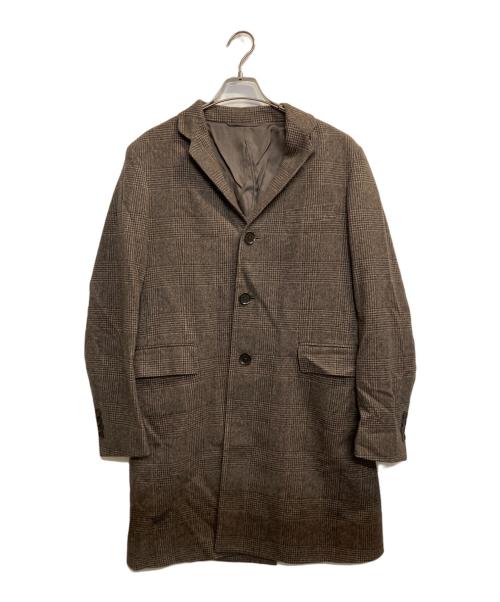 green label relaxing（グリーンレーベルリラクシング）green label relaxing (グリーンレーベルリラクシング) カシミヤ混チェスターコート ブラウン サイズ:Mの古着・服飾アイテム