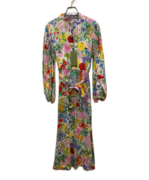 GUCCI（グッチ）GUCCI (グッチ) フローラルシルクドレス マルチカラー サイズ:38の古着・服飾アイテム