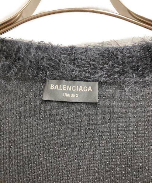 BALENCIAGA（バレンシアガ）BALENCIAGA (バレンシアガ) Brushed Wool Hooded Cardigan ブラック サイズ:1の古着・服飾アイテム