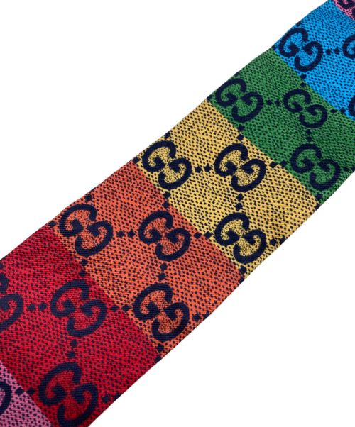 GUCCI（グッチ）GUCCI (グッチ) GGツイリースカーフ マルチカラーの古着・服飾アイテム