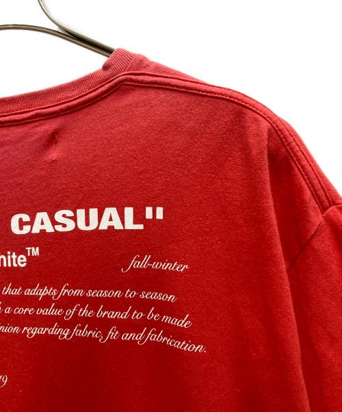 OFFWHITE（オフホワイト）OFFWHITE (オフホワイト) Tシャツ レッド サイズ:Mの古着・服飾アイテム