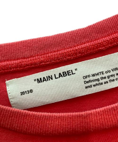 OFFWHITE（オフホワイト）OFFWHITE (オフホワイト) Tシャツ レッド サイズ:Mの古着・服飾アイテム