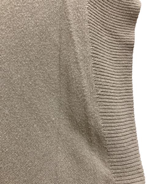 PLEATS PLEASE（プリーツプリーズ）PLEATS PLEASE (プリーツプリーズ) ノースリーブニットワンピース オリーブ サイズ:3の古着・服飾アイテム