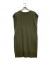 PLEATS PLEASE（プリーツプリーズ）の古着「ノースリーブニットワンピース」｜オリーブ
