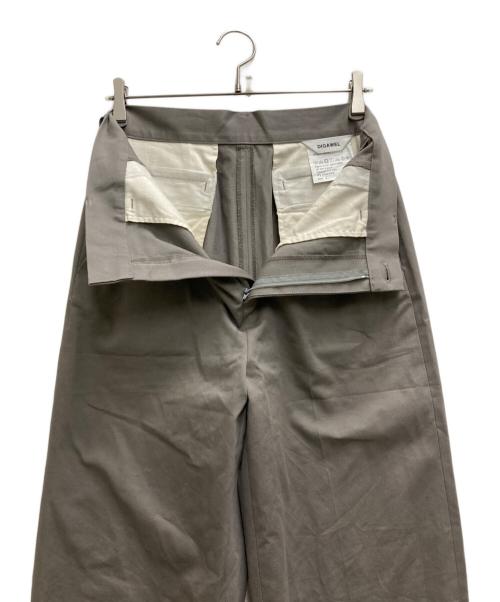 digawel（ディガウェル）DIGAWEL (ディガウェル) CP cropped slacks グレー サイズ:2の古着・服飾アイテム
