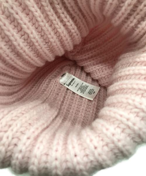 SUPREME（シュプリーム）Supreme (シュプリーム) Classic Logo Chunky Ribbed Beanie ピンクの古着・服飾アイテム