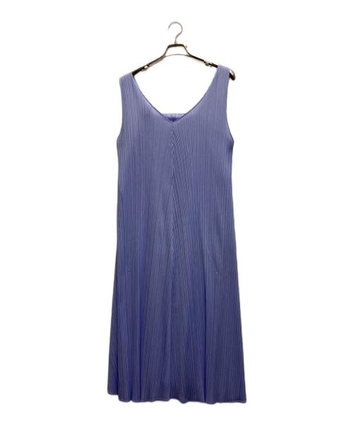PLEATS PLEASE（プリーツプリーズ）PLEATS PLEASE (プリーツプリーズ) プリーツワンピース スカイブルー サイズ:4の古着・服飾アイテム