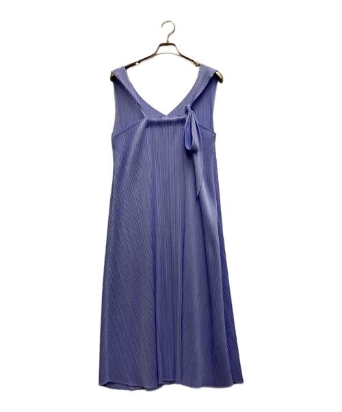 PLEATS PLEASE（プリーツプリーズ）PLEATS PLEASE (プリーツプリーズ) プリーツワンピース スカイブルー サイズ:4の古着・服飾アイテム