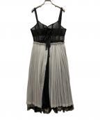 MAISON SPECIALメゾンスペシャル）の古着「Ribbon Pleats Dress」｜グレー