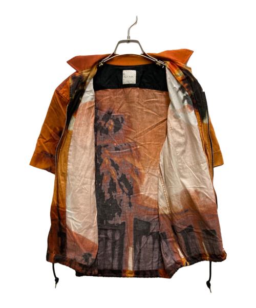 PAUL SMITH（ポールスミス）Paul Smith (ポールスミス) ジップアップシャツ オレンジ サイズ:Sの古着・服飾アイテム