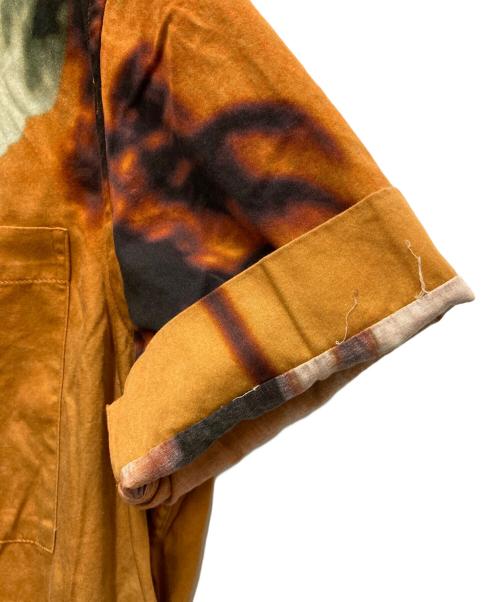 PAUL SMITH（ポールスミス）Paul Smith (ポールスミス) ジップアップシャツ オレンジ サイズ:Sの古着・服飾アイテム