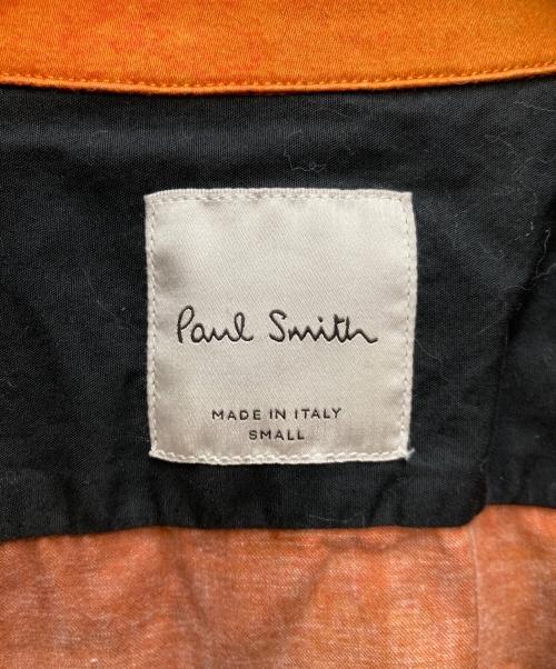 PAUL SMITH（ポールスミス）Paul Smith (ポールスミス) ジップアップシャツ オレンジ サイズ:Sの古着・服飾アイテム