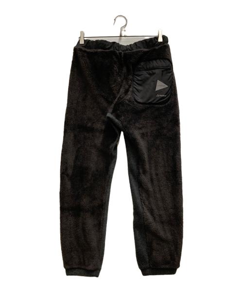 and wander（アンドワンダー）and wander (アンドワンダー) high loft fleece long pants ブラック サイズ:Ⅿの古着・服飾アイテム