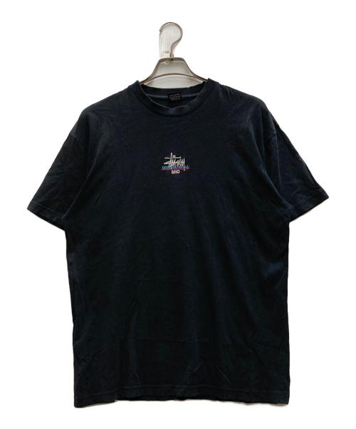 stussy（ステューシー）stussy (ステューシー) 90'S INTERNATIONAL TEE ブラック サイズ:Ⅿの古着・服飾アイテム