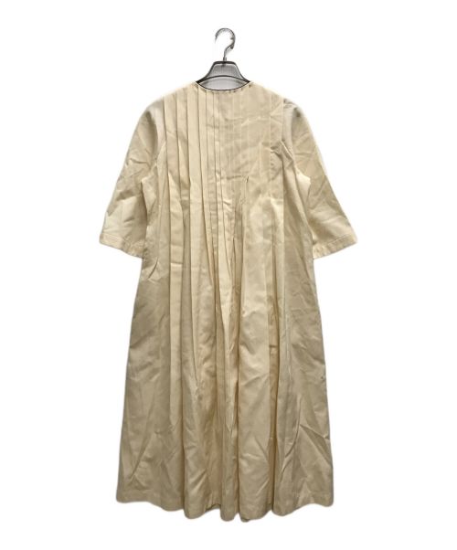 mina perhonen（ミナ ペルホネン）mina perhonen (ミナ ペルホネン) foggy day ワンピース ホワイト サイズ:38の古着・服飾アイテム