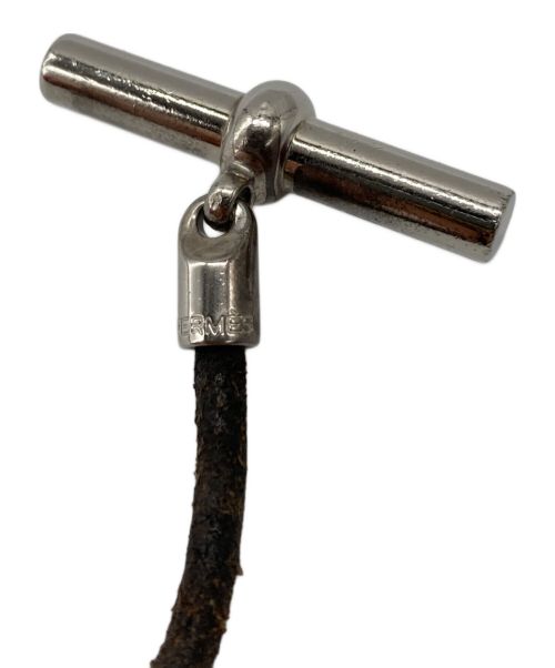 HERMES（エルメス）HERMES (エルメス) グレナンチョーカー/2連ブレスレット ブラウンの古着・服飾アイテム