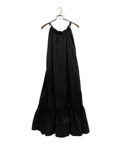 UN3D.（アンスリード）UN3D. (アンスリード) W STRAP GATHER CAMI OP ブラック サイズ:36の古着・服飾アイテム