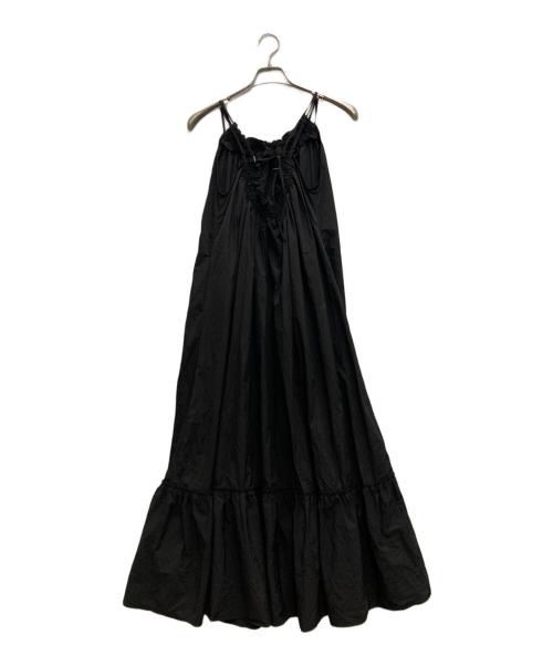 UN3D.（アンスリード）UN3D. (アンスリード) W STRAP GATHER CAMI OP ブラック サイズ:36の古着・服飾アイテム