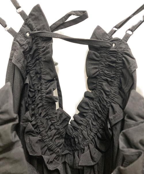 UN3D.（アンスリード）UN3D. (アンスリード) W STRAP GATHER CAMI OP ブラック サイズ:36の古着・服飾アイテム