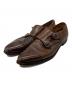 Crockett & Jones（クロケット＆ジョーンズ）の古着「ダブルモンクストラップシューズ」｜ブラウン
