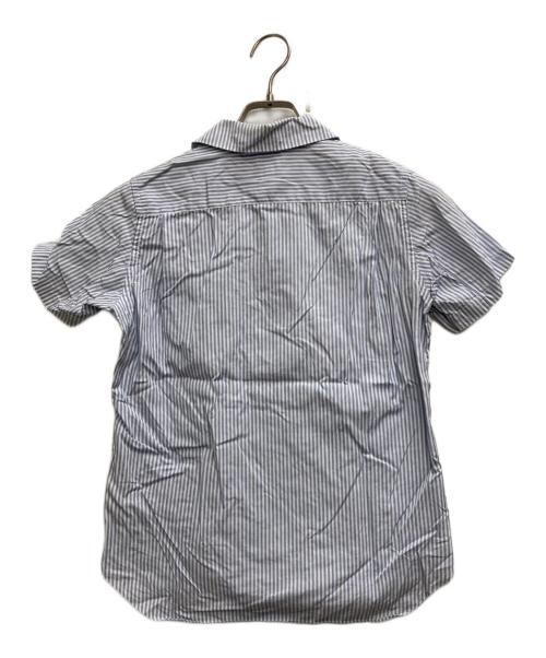 COMME des GARCONS SHIRT（コムデギャルソンシャツ）COMME des GARCONS SHIRT (コムデギャルソンシャツ) ハートストライプシャツ ブルー サイズ:Sの古着・服飾アイテム