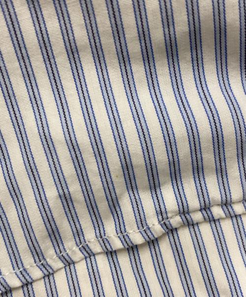 COMME des GARCONS SHIRT（コムデギャルソンシャツ）COMME des GARCONS SHIRT (コムデギャルソンシャツ) ハートストライプシャツ ブルー サイズ:Sの古着・服飾アイテム