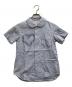 COMME des GARCONS SHIRT（コムデギャルソンシャツ）の古着「ハートストライプシャツ」｜ブルー