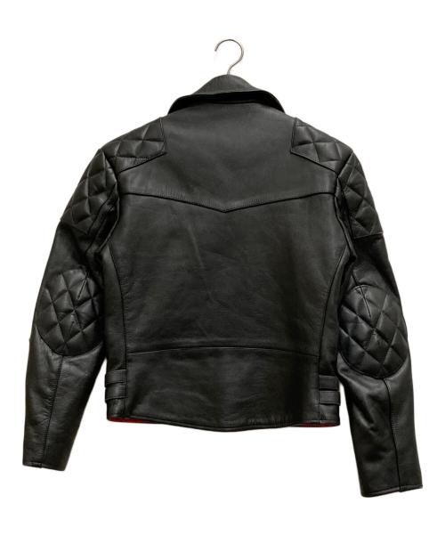 HORN WORKS（ホーンワークス）HORN WORKS (ホーンワークス) ダブルライダースジャケット ブラック サイズ:Sの古着・服飾アイテム