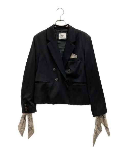 Ameri（アメリ）AMERI (アメリ) ダブルブレストジャケット ベストオールインワン セットアップ ブラック サイズ:Sの古着・服飾アイテム