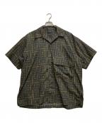 DAIWA PIER39ダイワ ピア39）の古着「TECH SPORTS OPEN COLLAR SHIRTS S/S」｜ネイビー