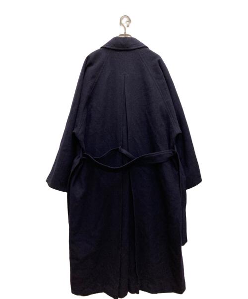 ato（アトウ）ato (アトウ) DOUBLE BREASTED BELTED COAT ネイビー サイズ:48の古着・服飾アイテム