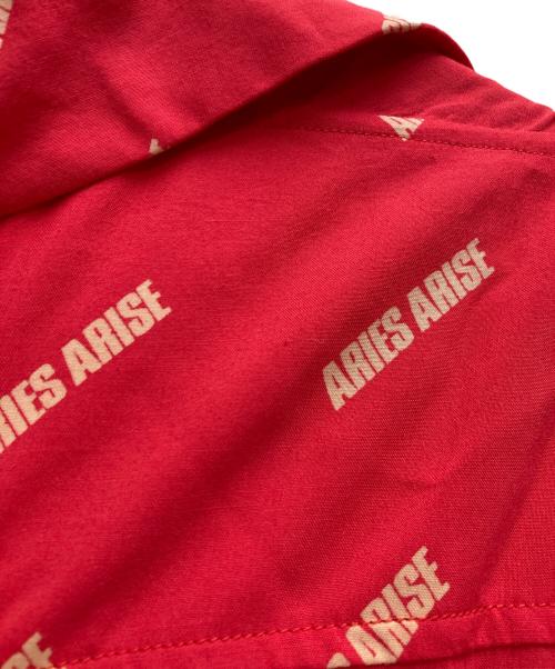 ARIES（アリーズ）ARIES (アリーズ) レーヨンオープンカラーシャツ レッド サイズ:不明の古着・服飾アイテム