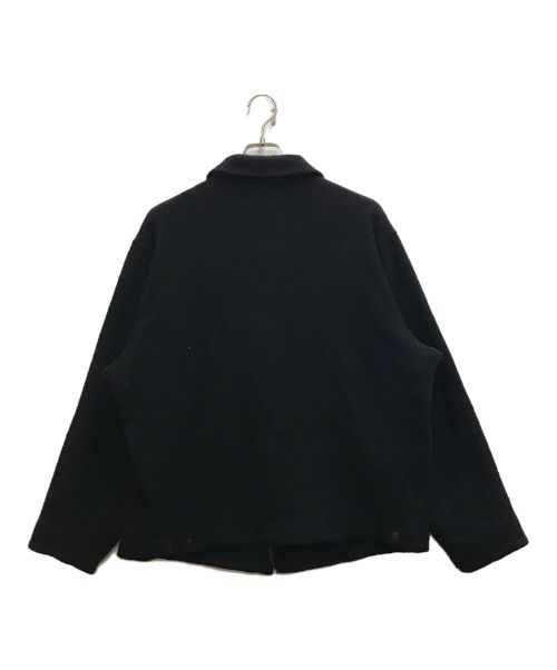COMOLI（コモリ）COMOLI (コモリ) 縮絨ウール ジップショートジャケット ブラック サイズ:2の古着・服飾アイテム