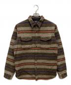 RRLダブルアールエル）の古着「PRESTON SPORTS SHIRTS」｜ブラウン×レッド