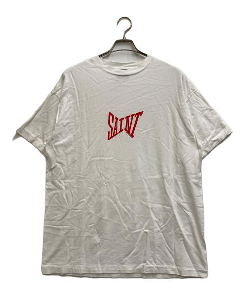 SAINT MICHAEL（セントマイケル）SAINT MICHAEL (セントマイケル) SS TEE RIBON SAINT ホワイト サイズ:Lの古着・服飾アイテム